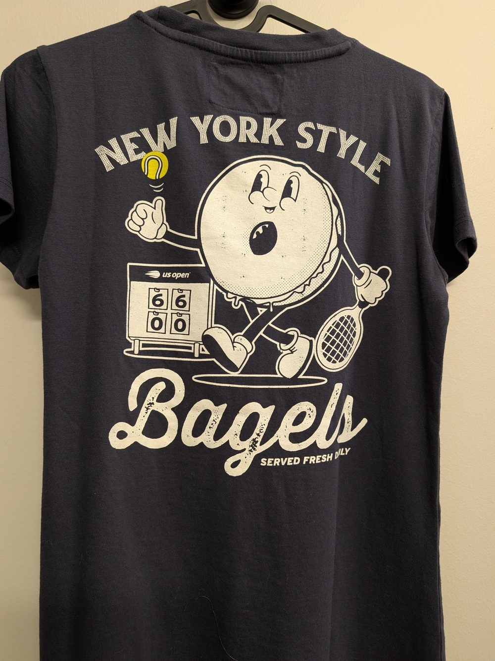 US Open Navy New York Style Bagels Graphic Tee